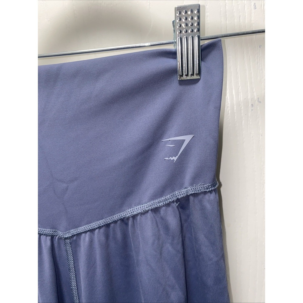 Gymshark High Waisted Flare Leggings Periwinkle Blue Athletic Women's Athleisure - Picture 2 of 6